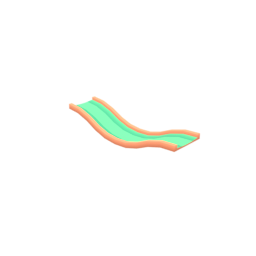 Spline Concave Straight Bump Down